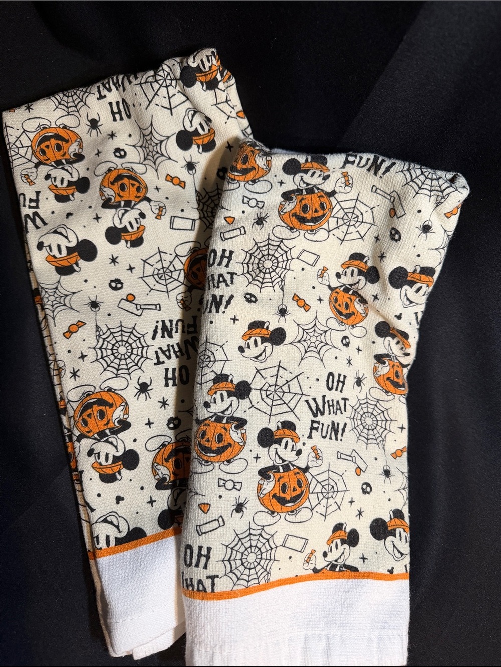 Disney Mickey Pumpkin Halloween Kitchen Towels
